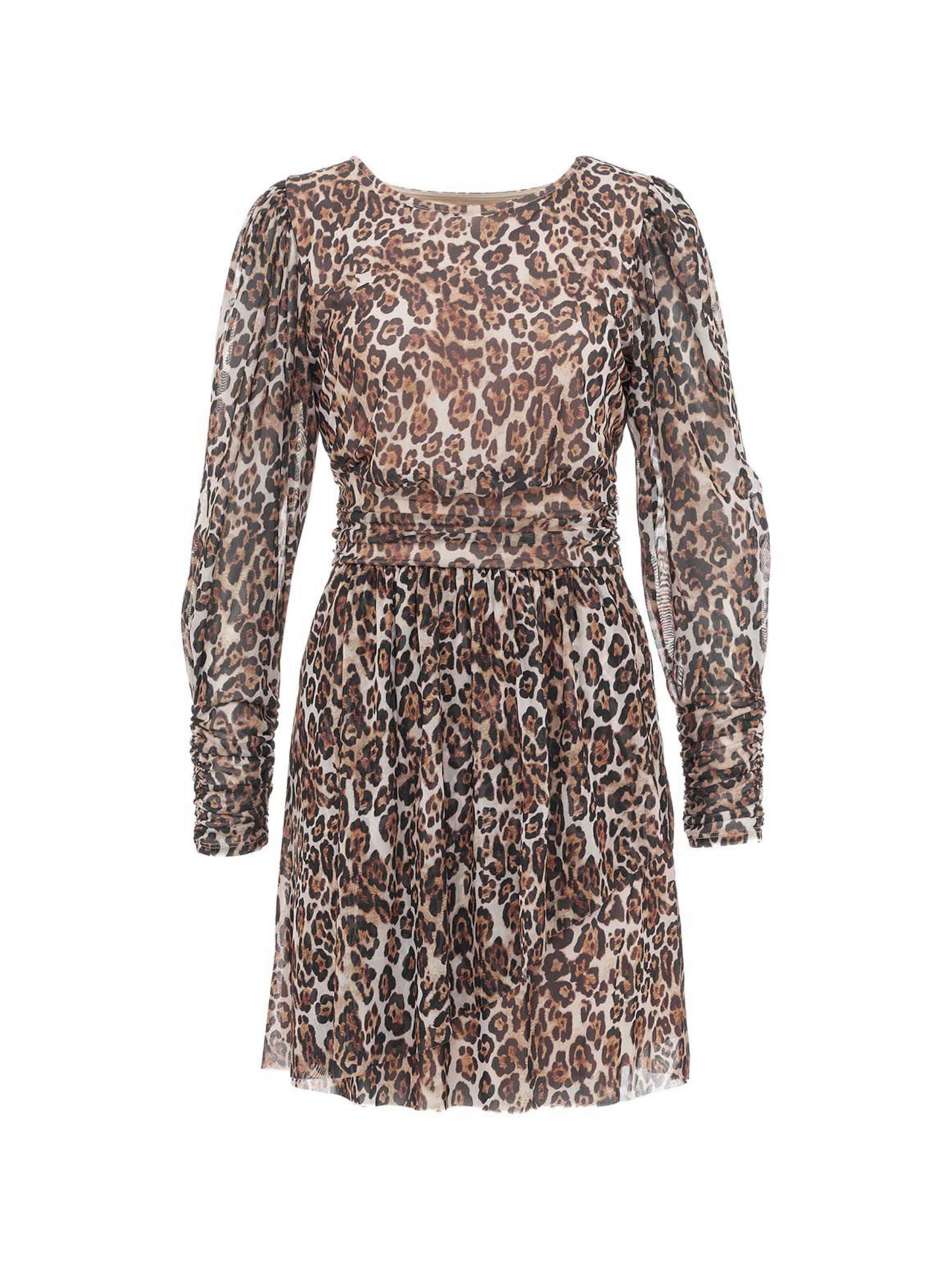 GUESS Kleid 'Enora' in creme / braun, Produktansicht