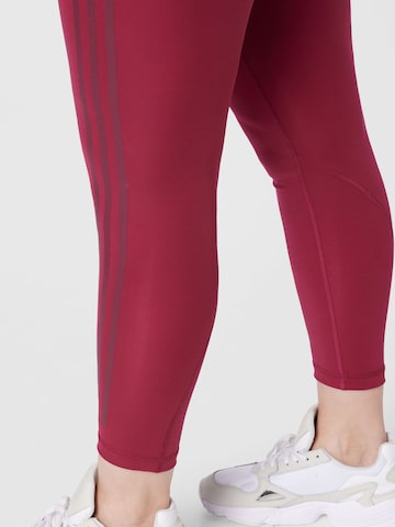 ADIDAS SPORTSWEAR - Skinny Pantalón deportivo 'Optime' en rojo