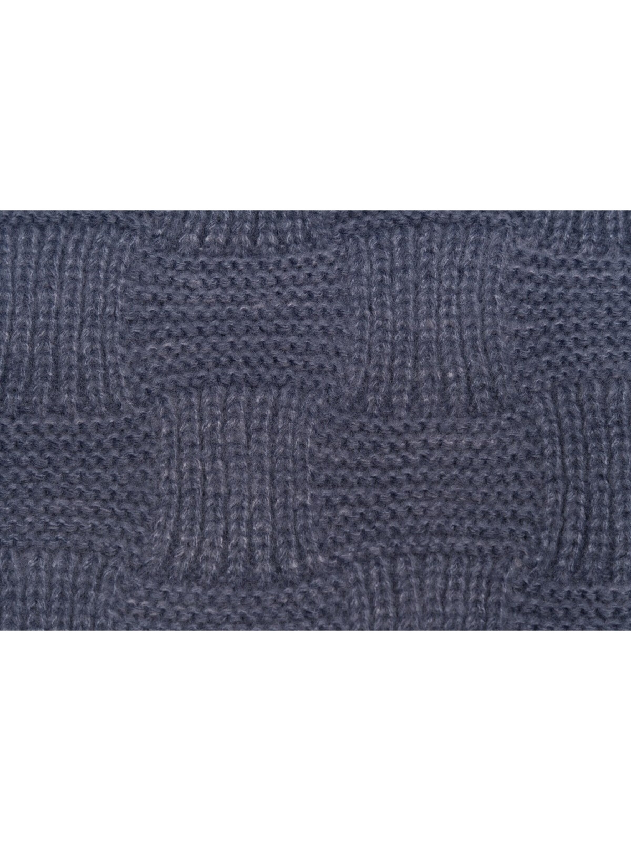 styleBREAKER Shawl 'Strick Dreiecktuch Schachbrett Strickmuster' in Grey