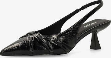 Escarpins à bride arrière SACHA en noir : devant