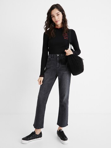 Desigual Regular Jeans 'Scarf' in Zwart