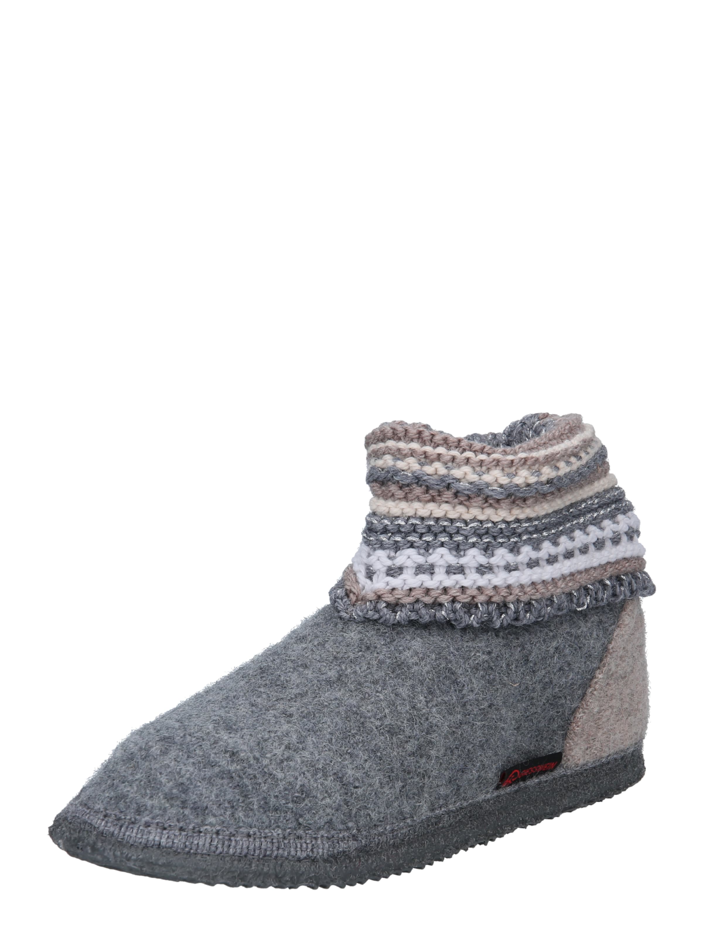 GIESSWEIN Hausschuh 'Kiel' in Grau: Vorderseite