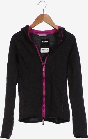 hessnatur Sweatshirt & Zip-Up Hoodie in M in Black: front