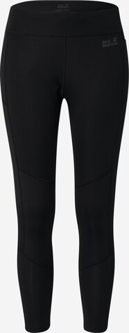 JACK WOLFSKIN Skinny Outdoorhose 'Hike Lite' in Schwarz: predná strana