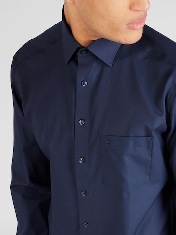 OLYMP Regularny krój Koszula w kolorze niebieski