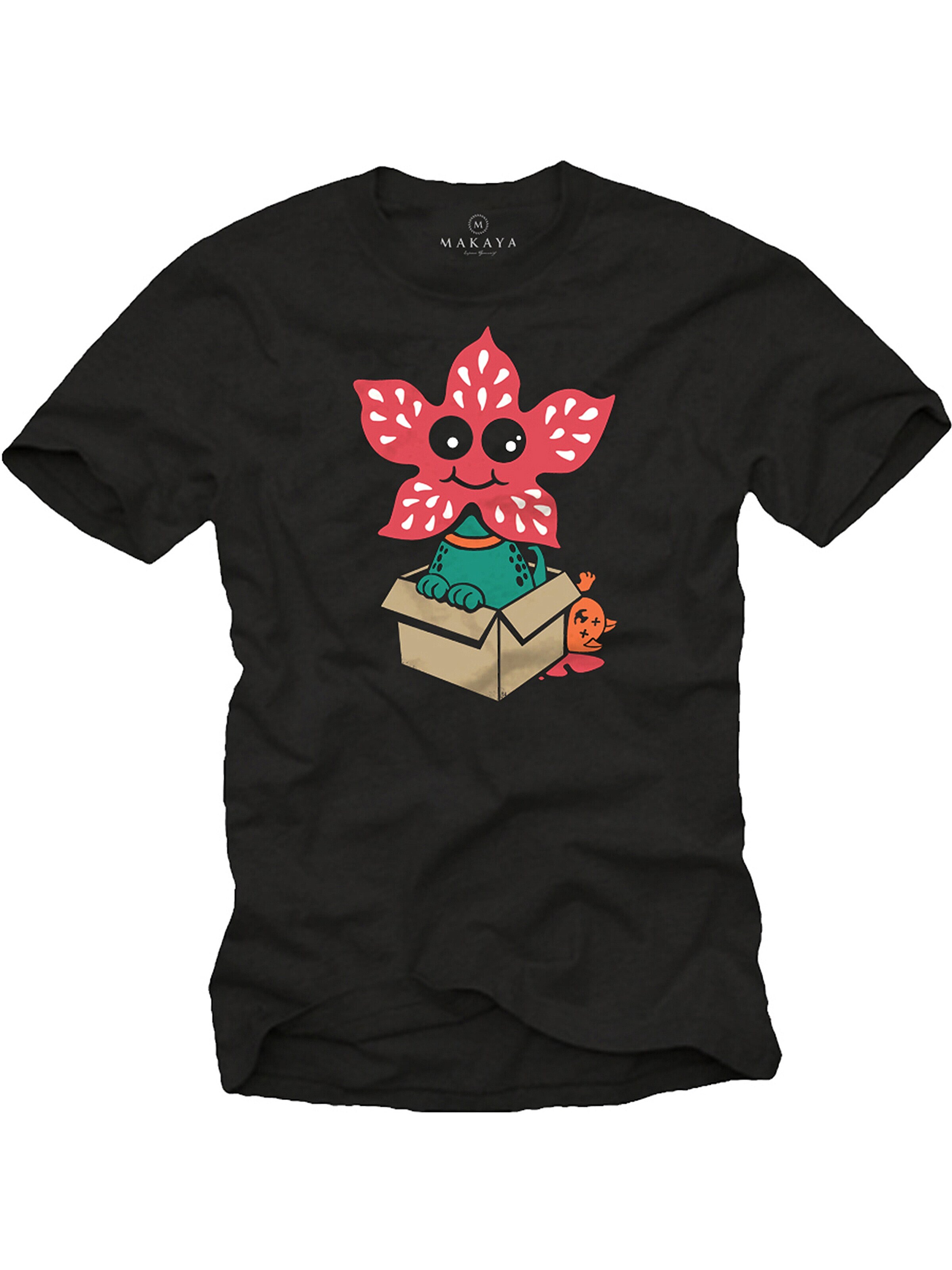 MAKAYA Shirt 'Demodog' in Black: front