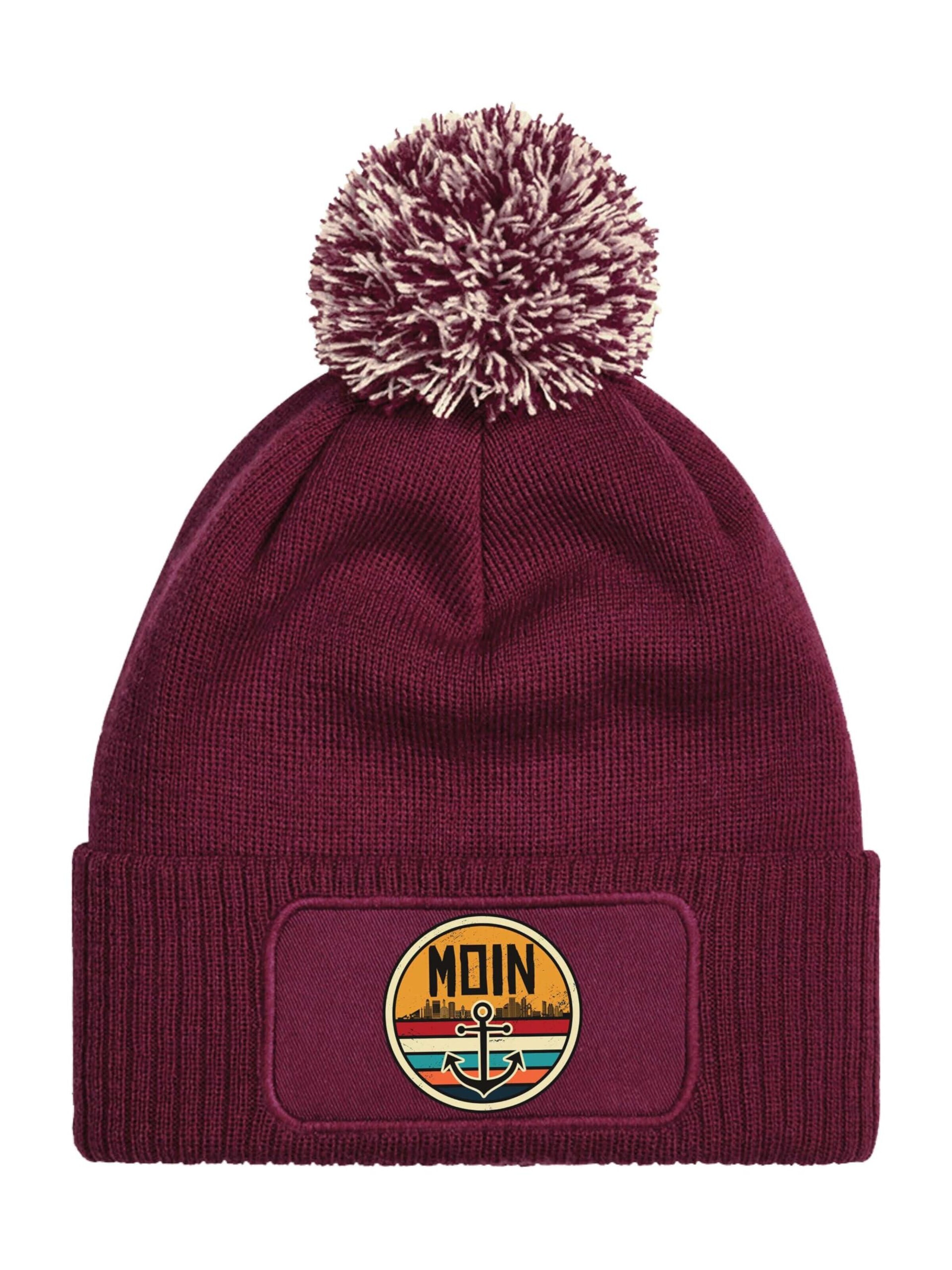 Youth Designz Beanie 'Moin Anker' in Red: front