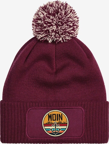 Youth Designz Beanie 'Moin Anker' in Red: front