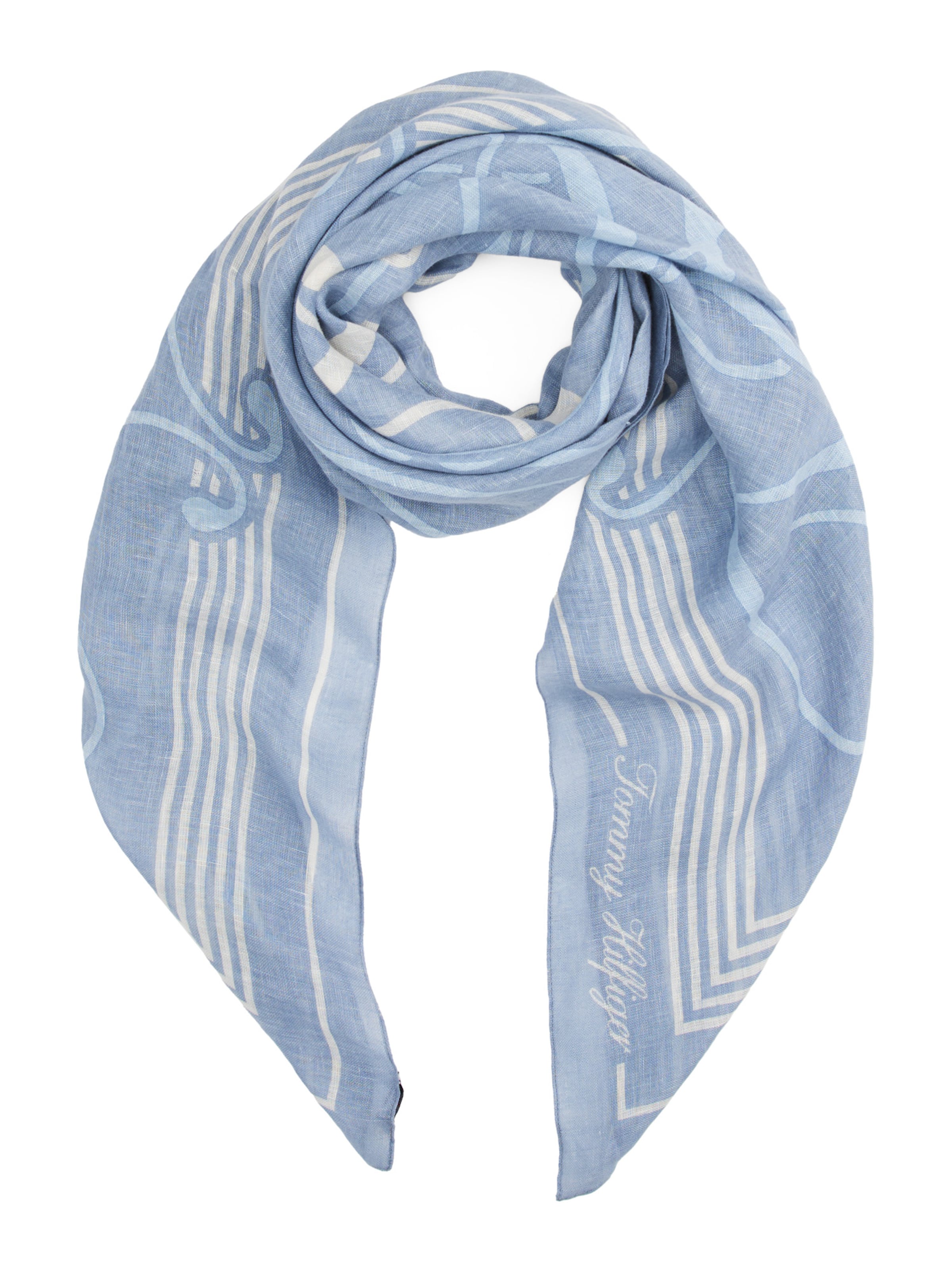 Foulard 'SUMMER' di TOMMY HILFIGER in blu: frontale