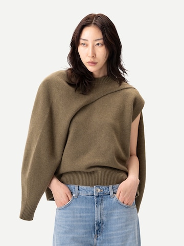 GOBI Cashmere Pullover 'Cashmere Crewneck Twin Set'‌‌‌‌‌‌‌ in Grün