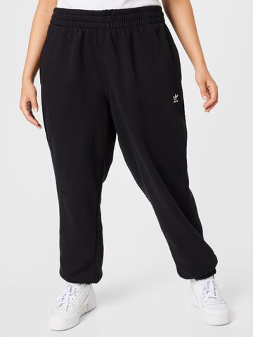 ADIDAS ORIGINALS Tapered Trousers 'Adicolor Essentials ' in Black: front