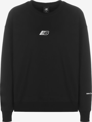 new balance Sweatshirt 'Essentials Crew' in Black: front
