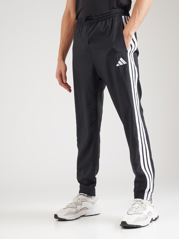 ADIDAS SPORTSWEAR Tapered Sports trousers '3S' in Black: front