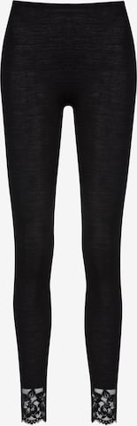 Mey Skinny Leggings 'Wool Love' in Black: front