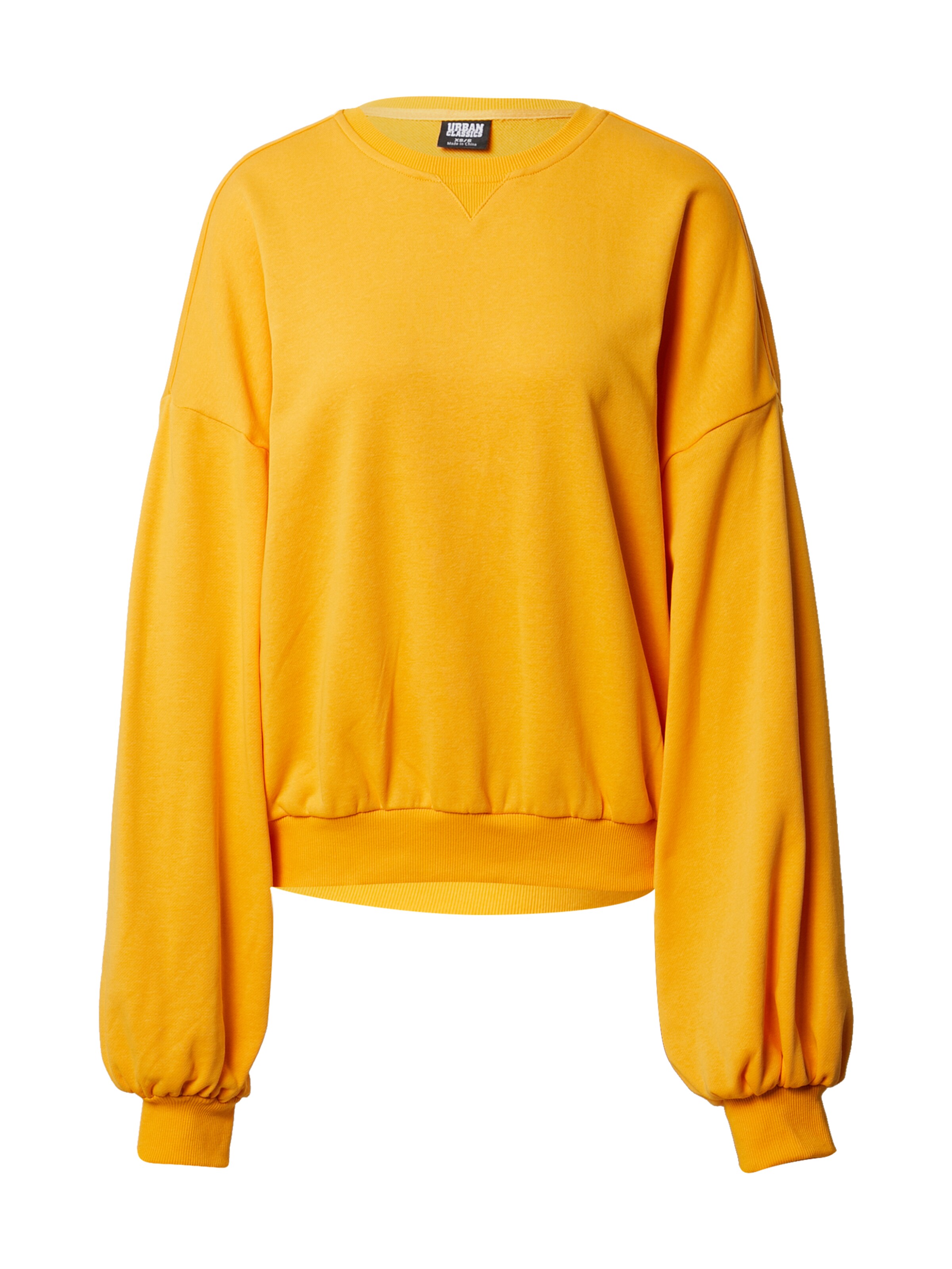 Urban Classics Sweatshirt in Yellow: front