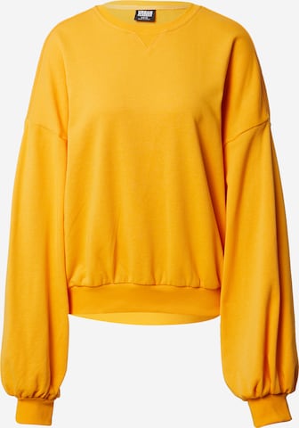 Sweat-shirt Urban Classics en jaune : devant