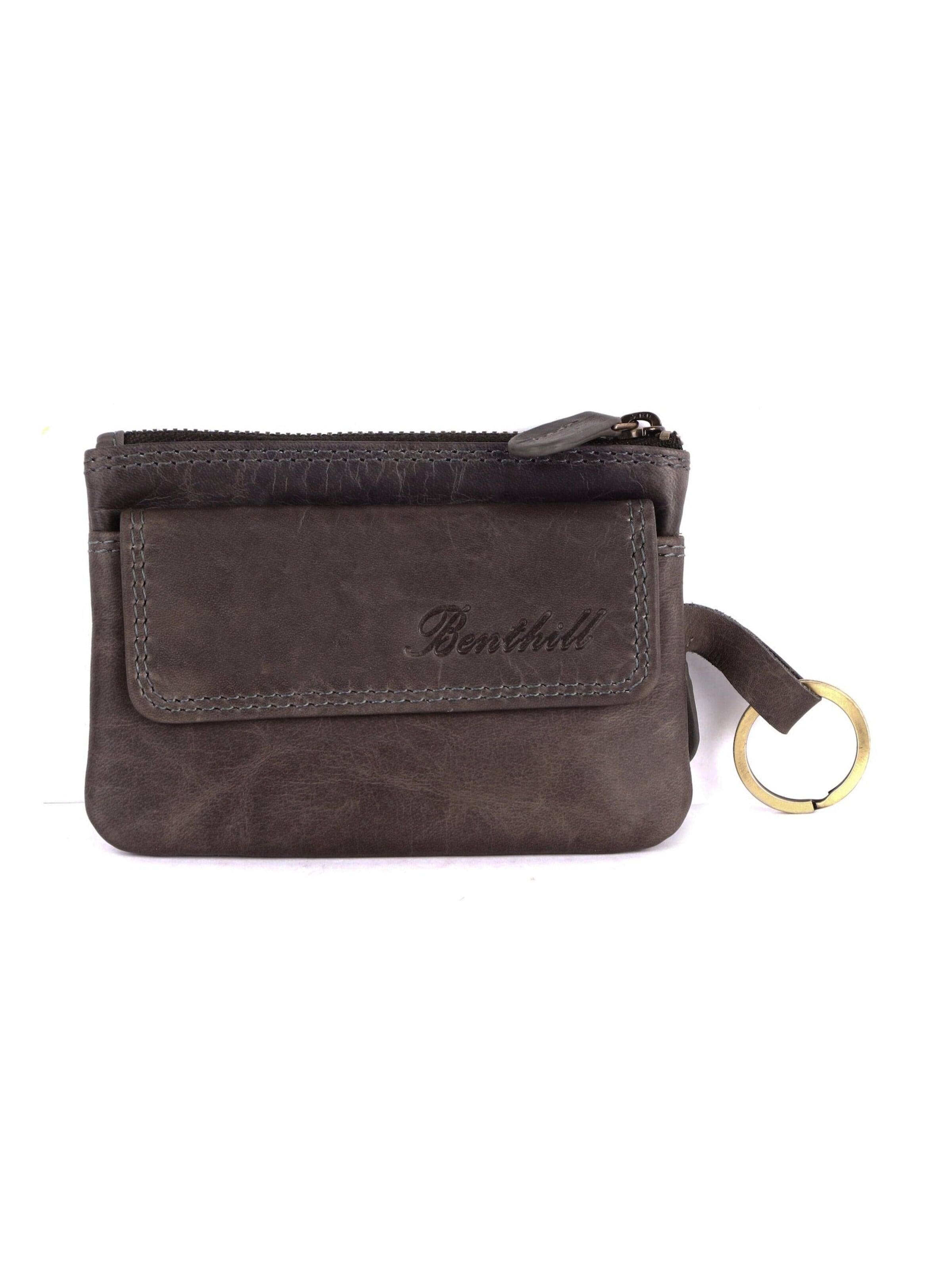 Benthill Key Ring in Grey: front