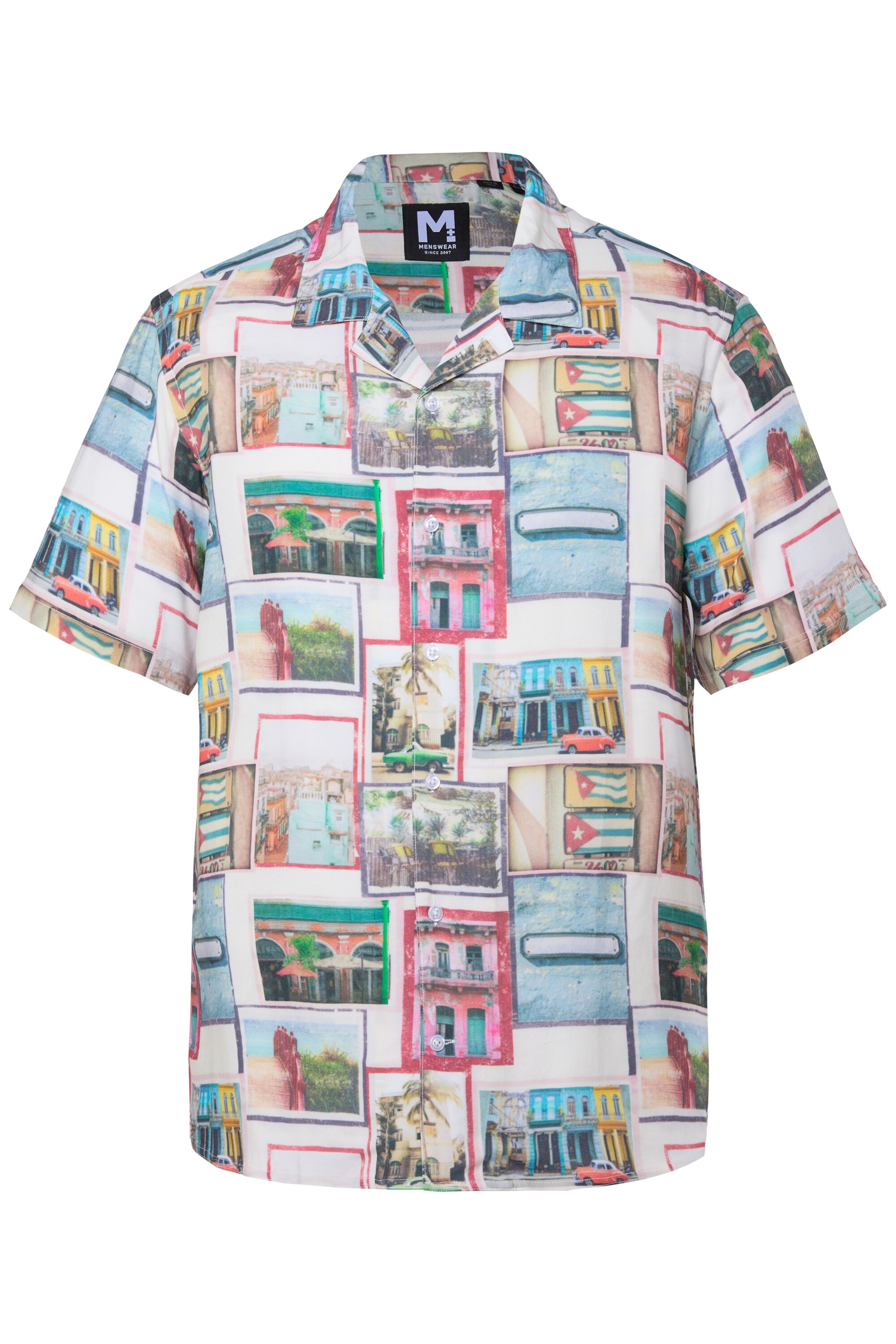 Men Plus Regular Fit Hemd in Mischfarben: Vorderseite