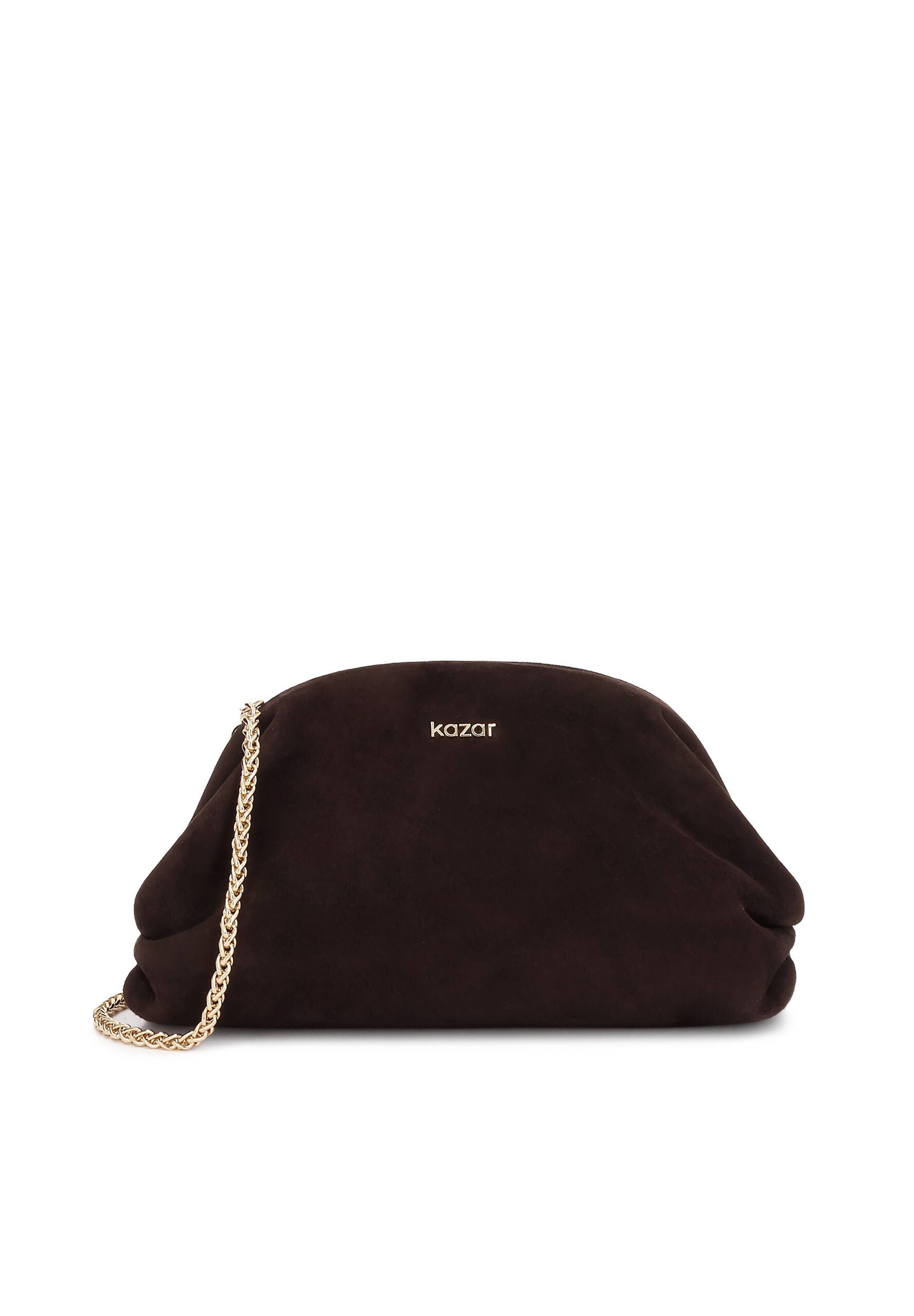 Pochette di Kazar in marrone: frontale