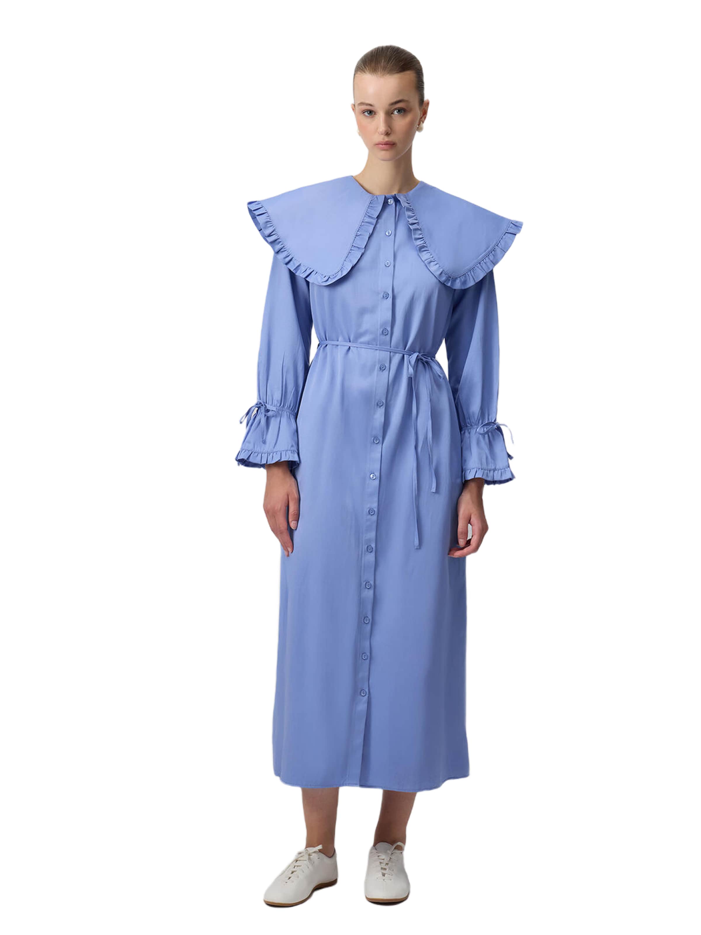 Touche Prive Blusenkleid in Beige: Vorderseite