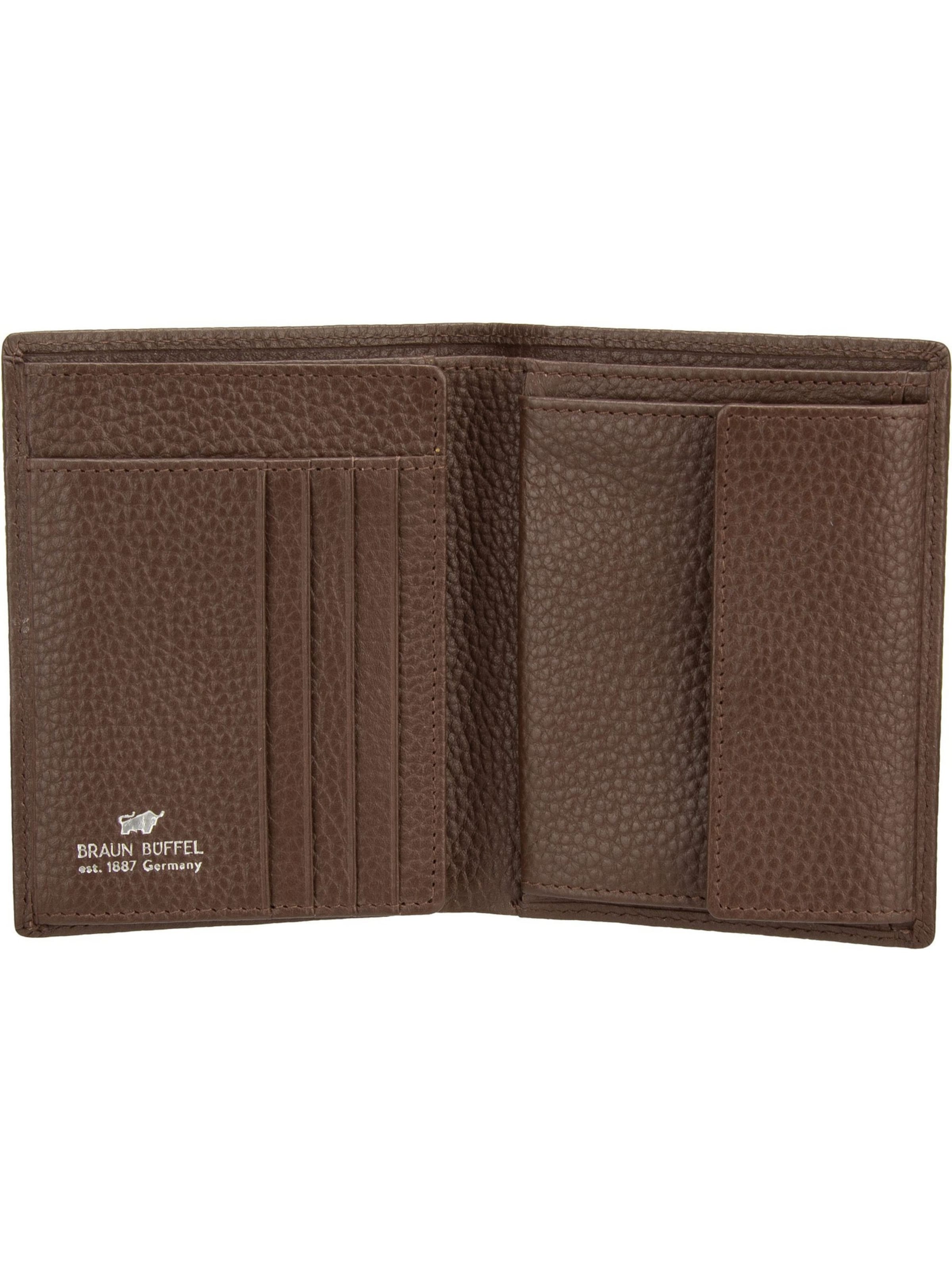 Porte-monnaies 'Theo' Braun Büffel en marron