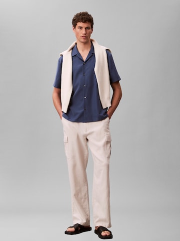 Calvin Klein Regular fit Button Up Shirt in Blue