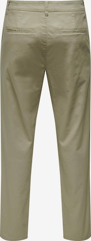 Regular Pantalon chino 'LOU' Only & Sons en gris