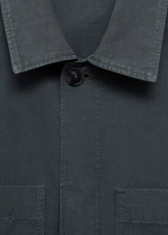 MANGO MAN Slim fit Between-Season Jacket 'Delave' in Blue