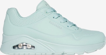 SKECHERS Lace-up shoe 'Uno - Stand On Air' in Blue: front