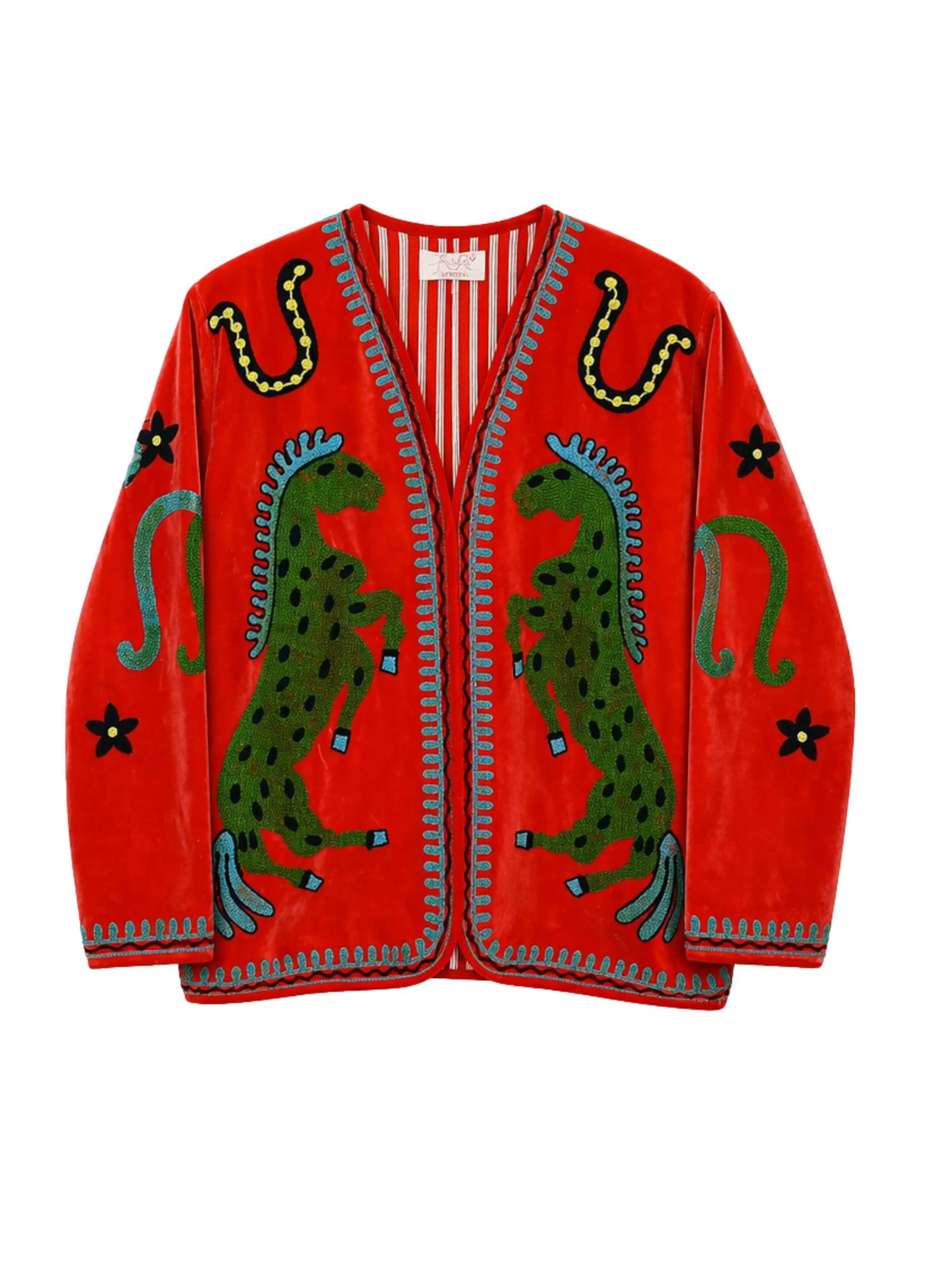 ASHINDIA Between-Seasons Coat 'Susi' in Mixed colors: front