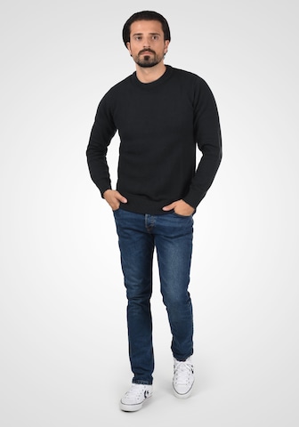 INDICODE JEANS Strickpullover 'Ricardo' in Schwarz