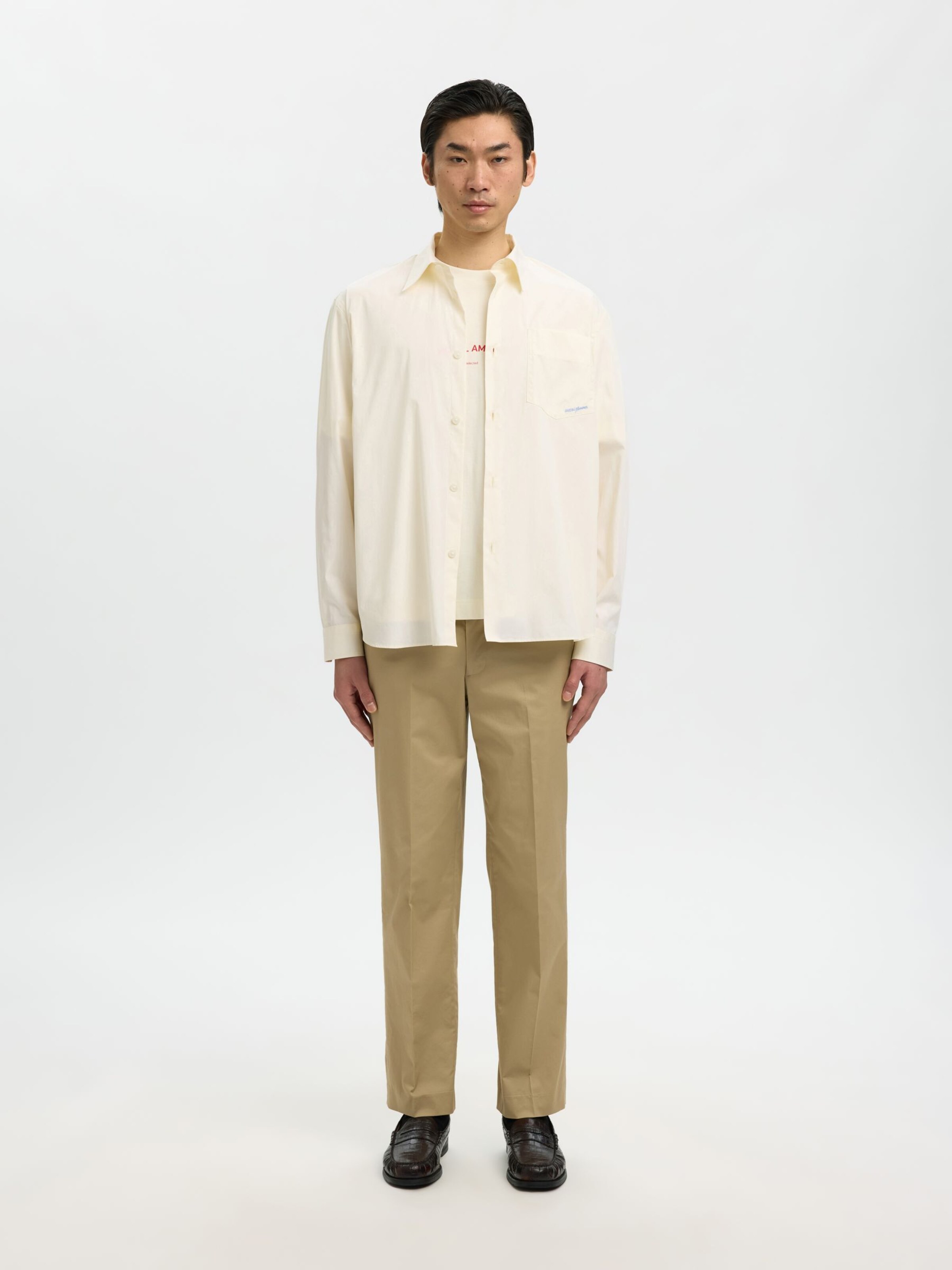 Fit confort Chemise SELECTED en jaune