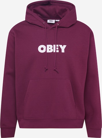 Obey Sweatshirt in Rot: predná strana