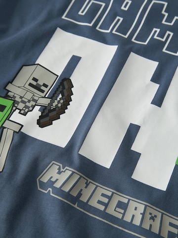 NAME IT Majica 'NKMJUN MINECRAFT' | modra barva