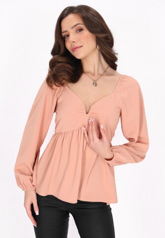 faina Blouse 'Fashion Look' in Roze: voorkant