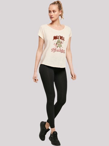 F4NT4STIC Shirt 'Jingle Bell Rocking Christmas' in Beige