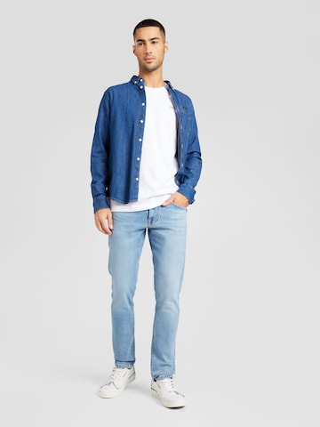 Coupe slim Jean 'Luke' Lee en bleu