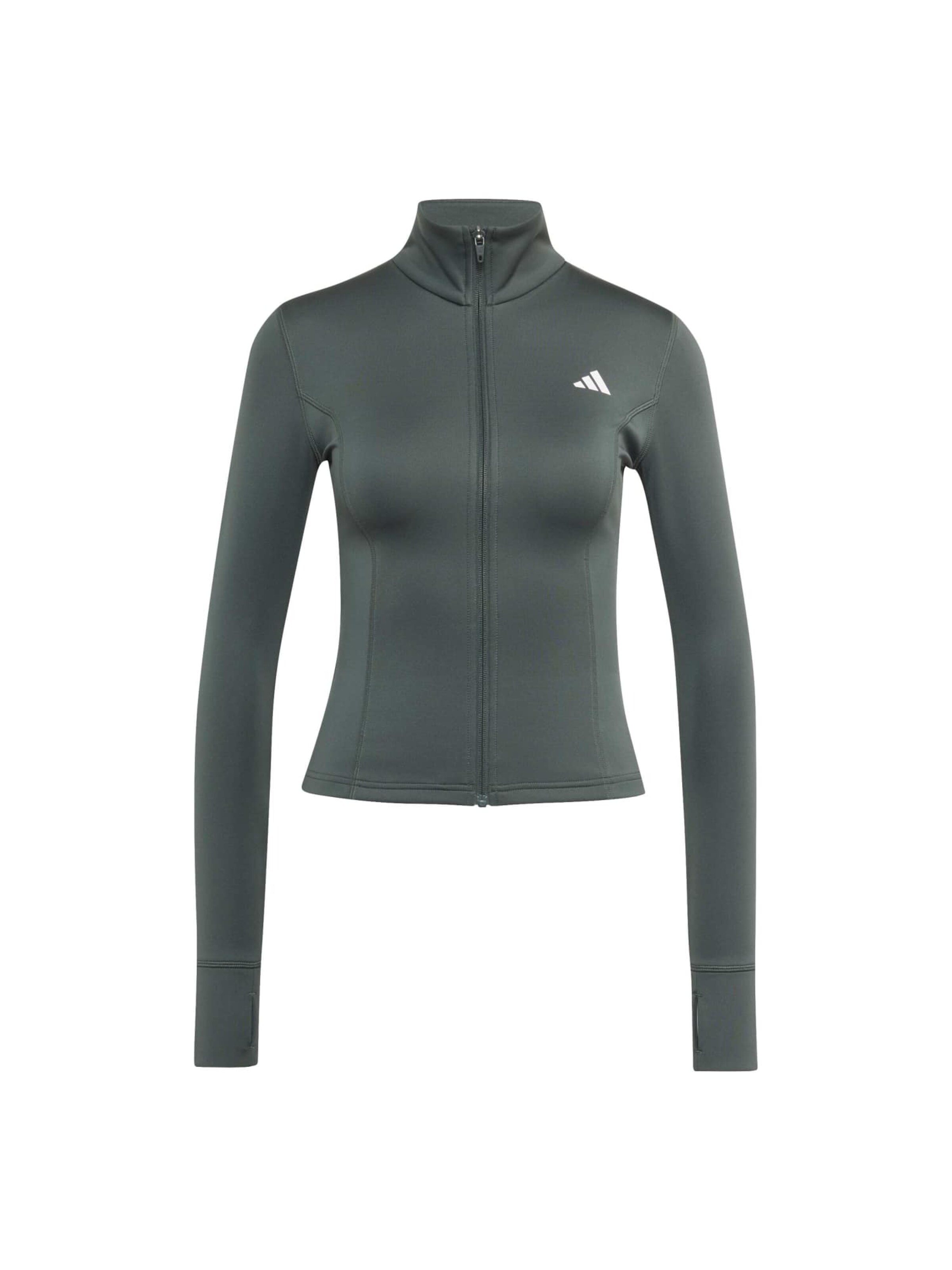 Giacca di felpa sportiva 'OPT ESS' di ADIDAS PERFORMANCE in grigio: frontale