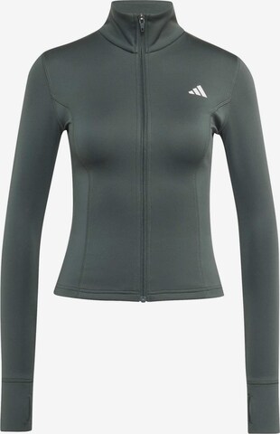 Giacca di felpa sportiva 'OPT ESS' di ADIDAS PERFORMANCE in grigio: frontale