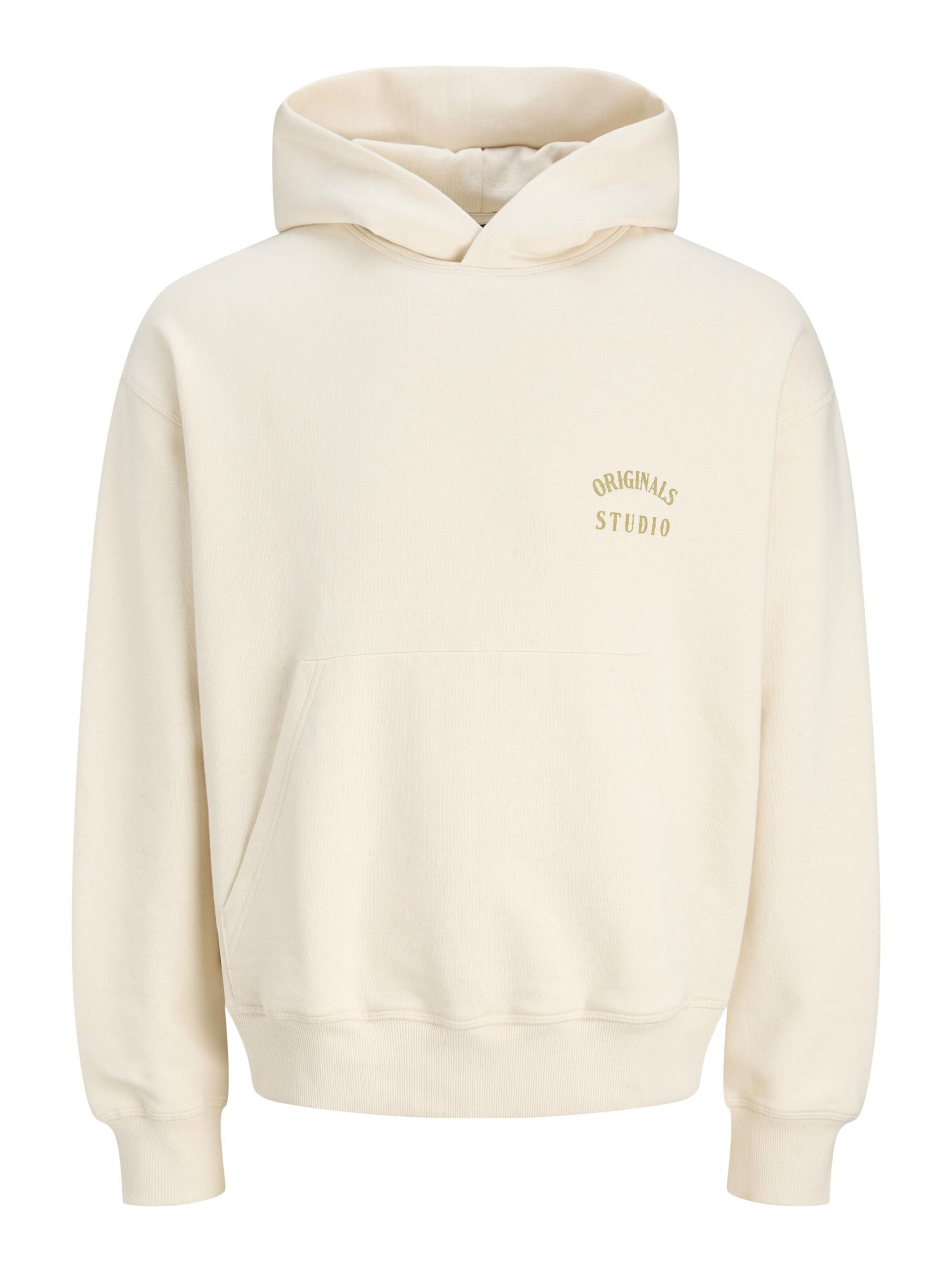 JACK & JONES Sweatshirt in Beige: voorkant