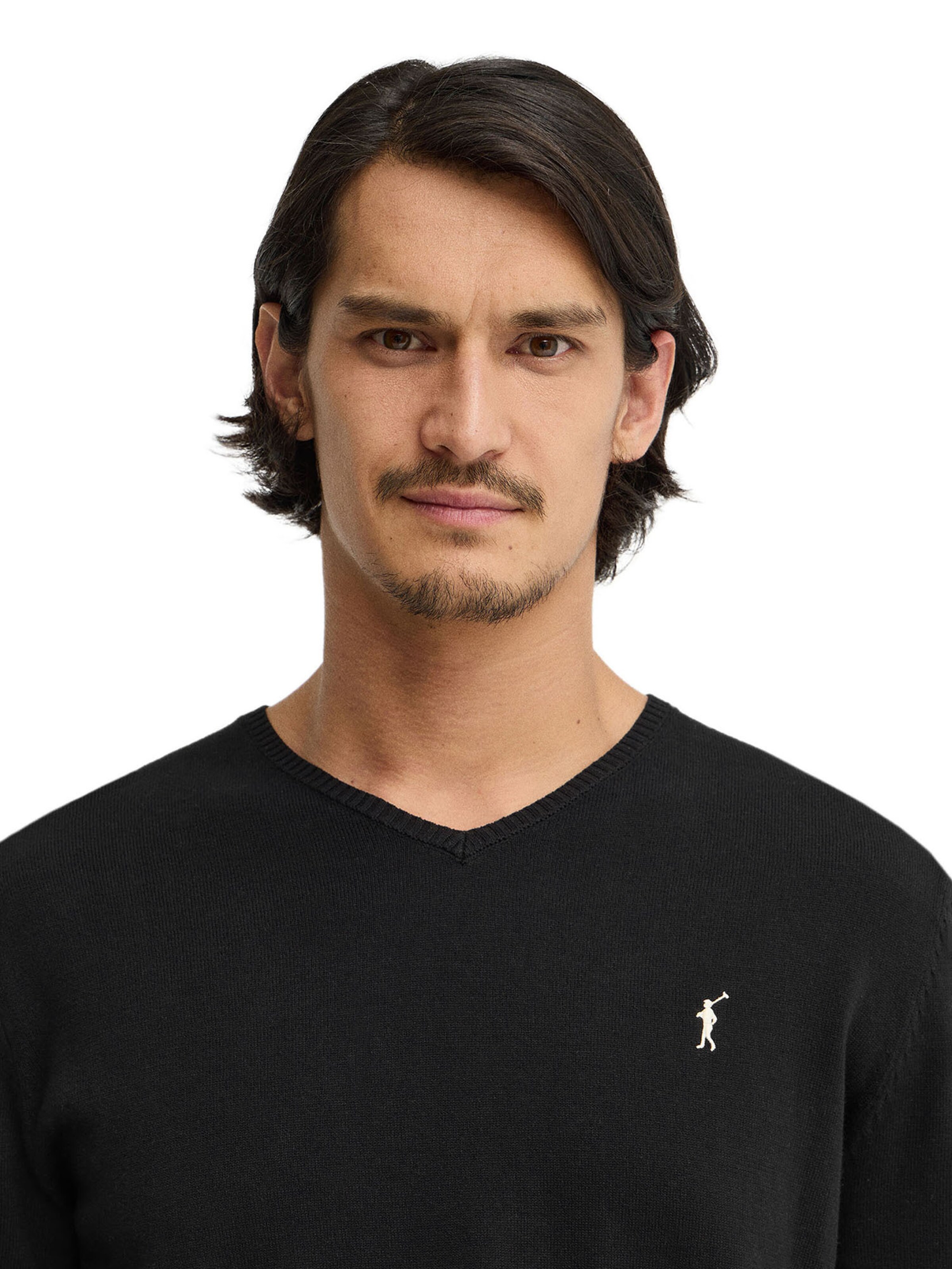 Polo Club Pullover 'Rigby' in Schwarz