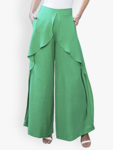 HotSquash Loose fit Pants in Green: front