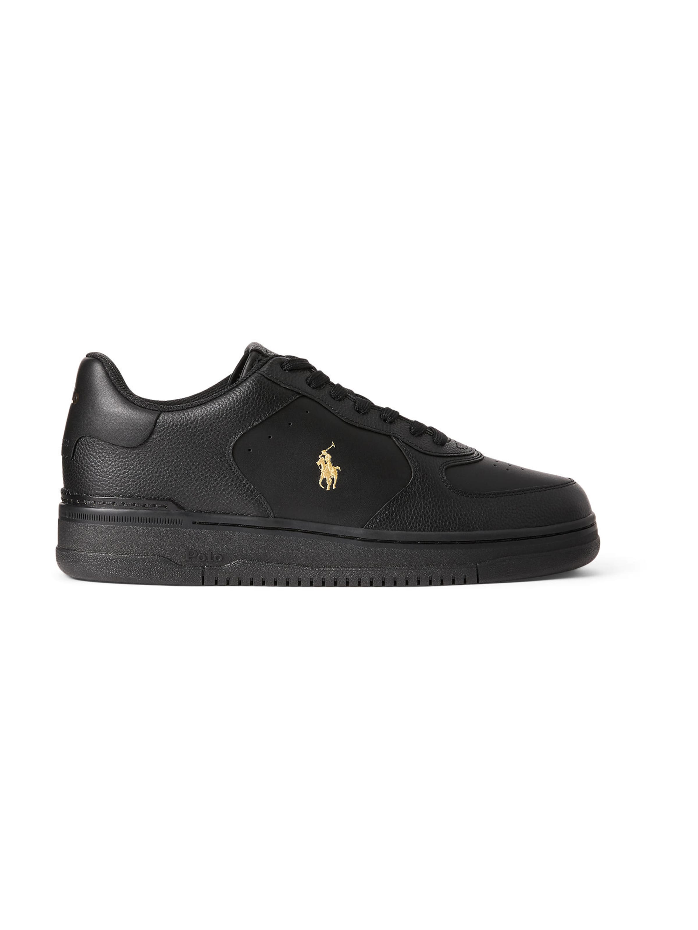 Polo Ralph Lauren Σνίκερ χαμηλό 'MASTERS CRT' σε μαύρο