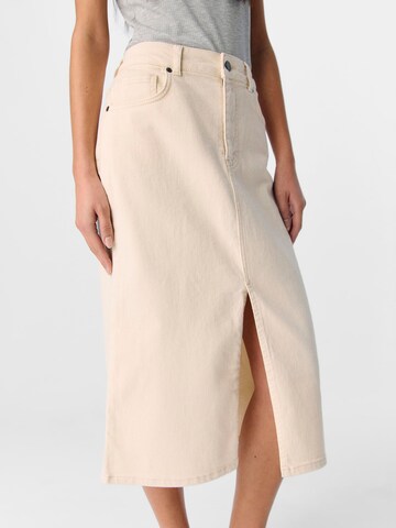 Jupe OBJECT en beige : devant