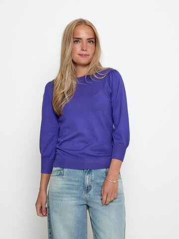 minus - Top 'Mersin' em roxo: frente