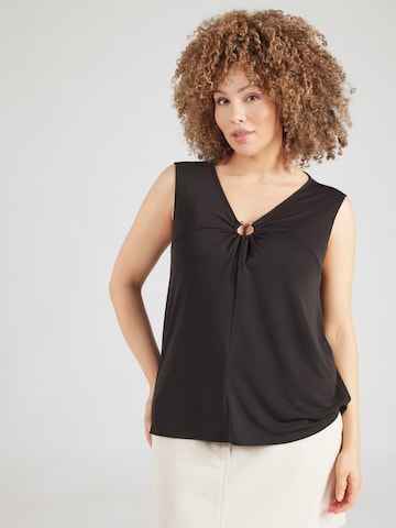 Haut 'EXPLOIT' Persona by Marina Rinaldi en noir : devant