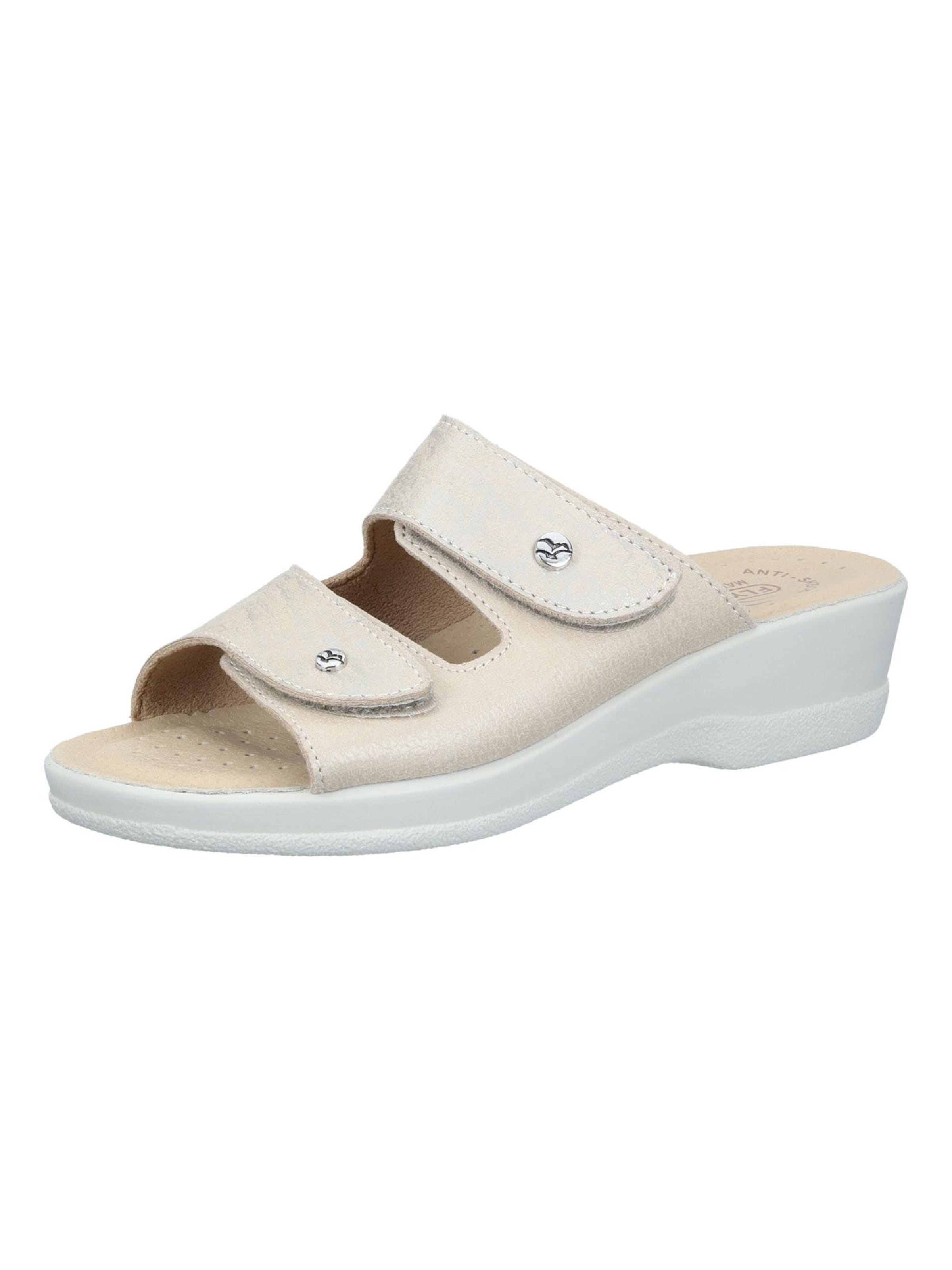 FLY FLOT Mules in Beige: front