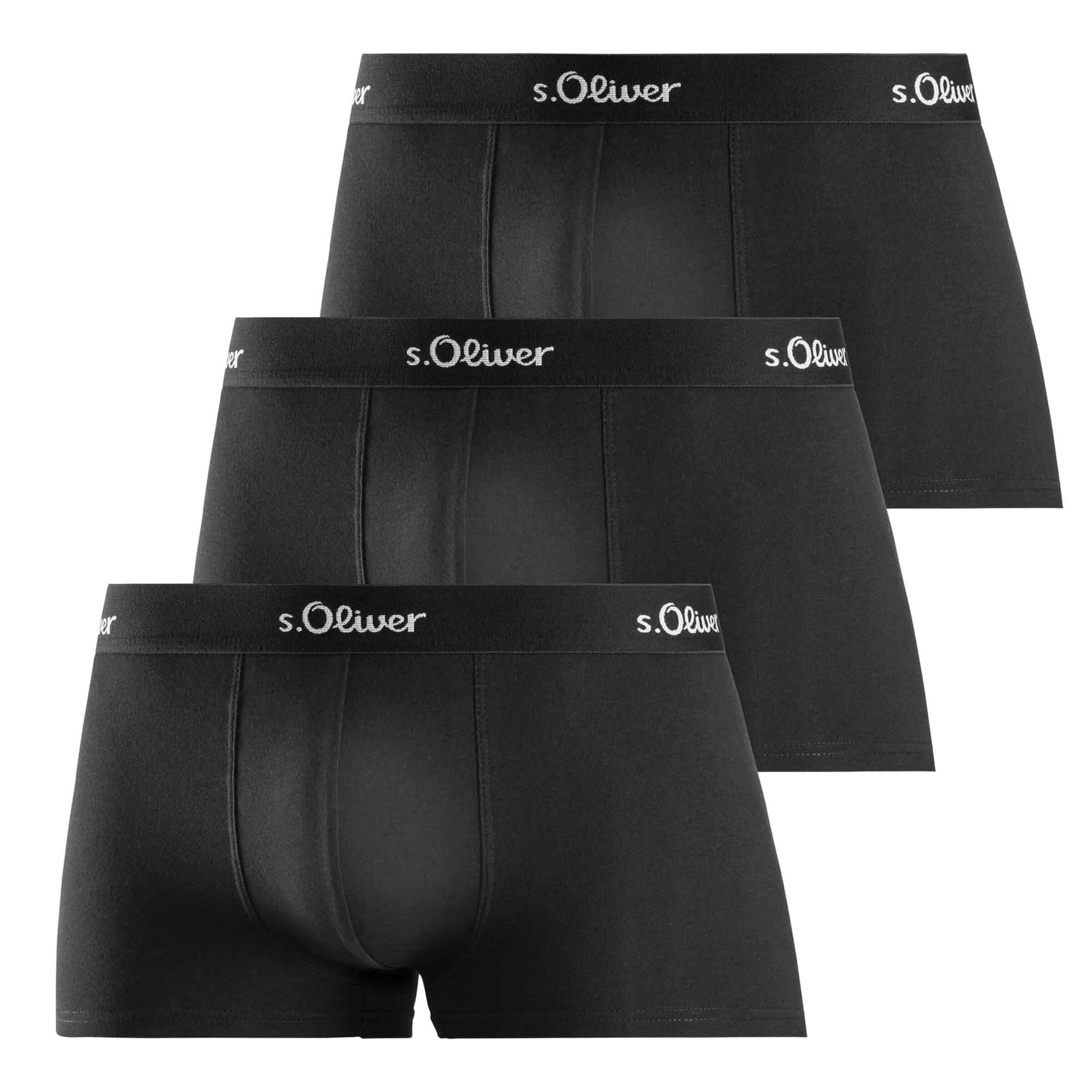 Boxers s.Oliver en noir : devant
