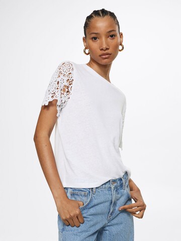 MANGO T-Shirt 'MANGA' in Weiß: Vorderseite