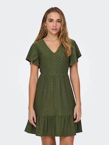 ONLY Obleka 'SANDRA' | zelena barva: sprednja stran